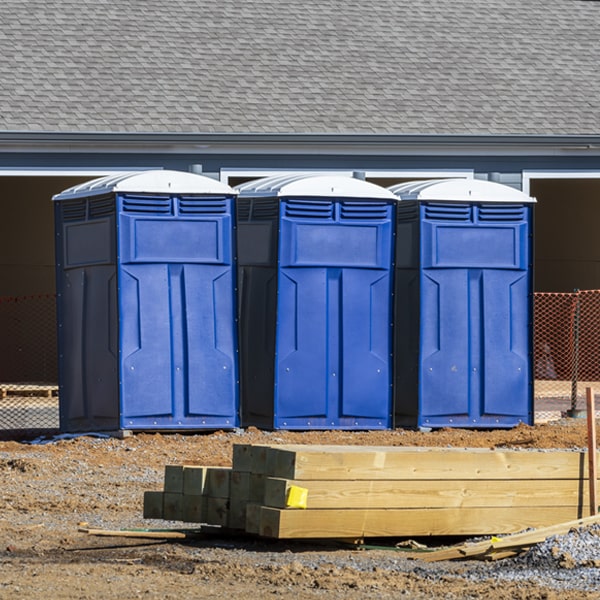 is there a specific order in which to place multiple porta potties in Ottawa WV